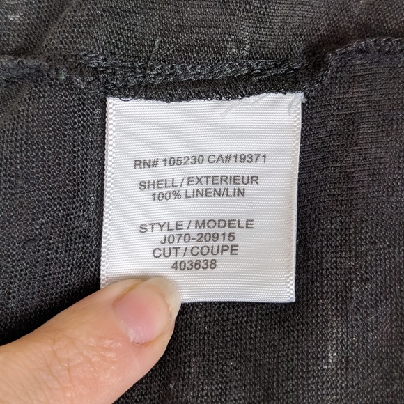 Joie | Ashlee Caviar & Gunmetal Stripe Slub Top M - Picture 6 of 6